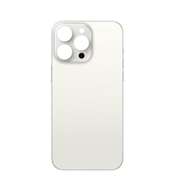 Tapa Trasera Iphone 15 Pro Max Titanio Blanco