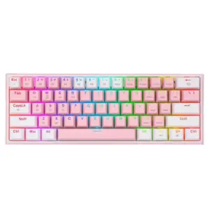 Teclado Mecanico Redragon FIZZ PRO Rosado inal.