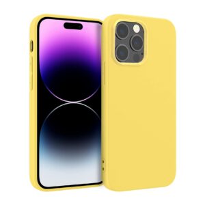 Funda Silicona Iphone 14 Amarilla