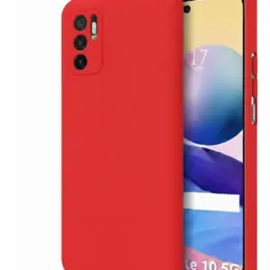 Funda Silicona Xiaomi Redmi Note 10 5G Roja