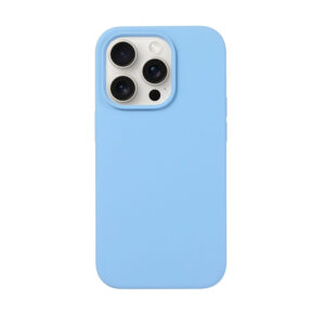 Funda Silicona Candy iPhone 16 Celeste