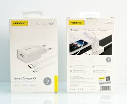 KIT Cargador FONENG K100 Con cable Lightning iPhone