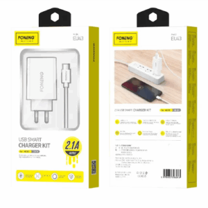KIT Cargador FONENG K300 Con cable Micro USB Carga rapida 3A